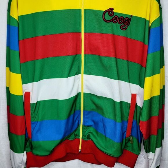 COOGI Multicolor Striped Full Zip Hoodie Size XXL - Picture 3 of 12